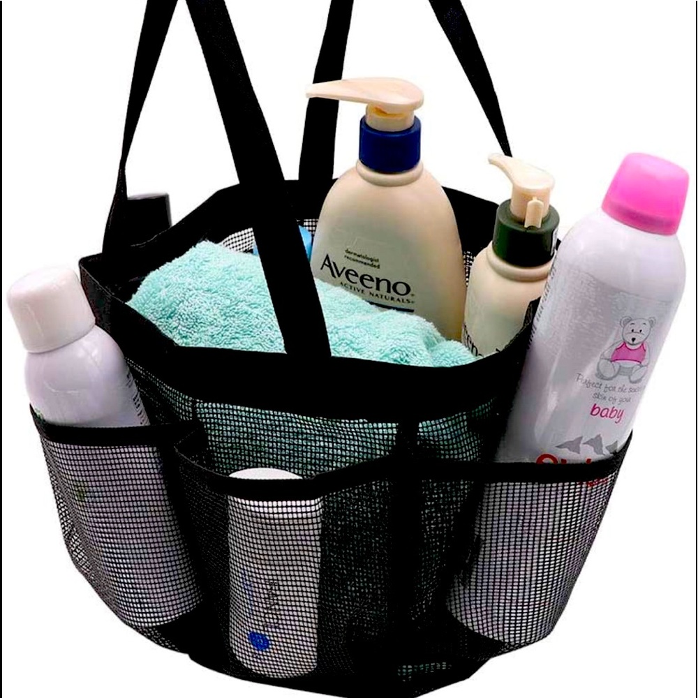 Shower caddy bag.  Beach bag.  Carry tote.